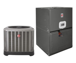 2.5 Ton Rheem RP1430AJ1NA 14.5 SEER with RBHP-21J07SH2 Air Handler ...